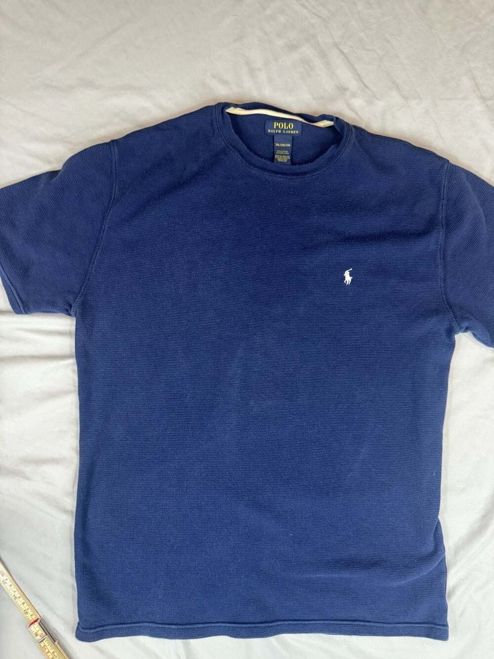 Polo Ralph Lauren Waffle Knit Thermal T-Shirt Blue 2XL